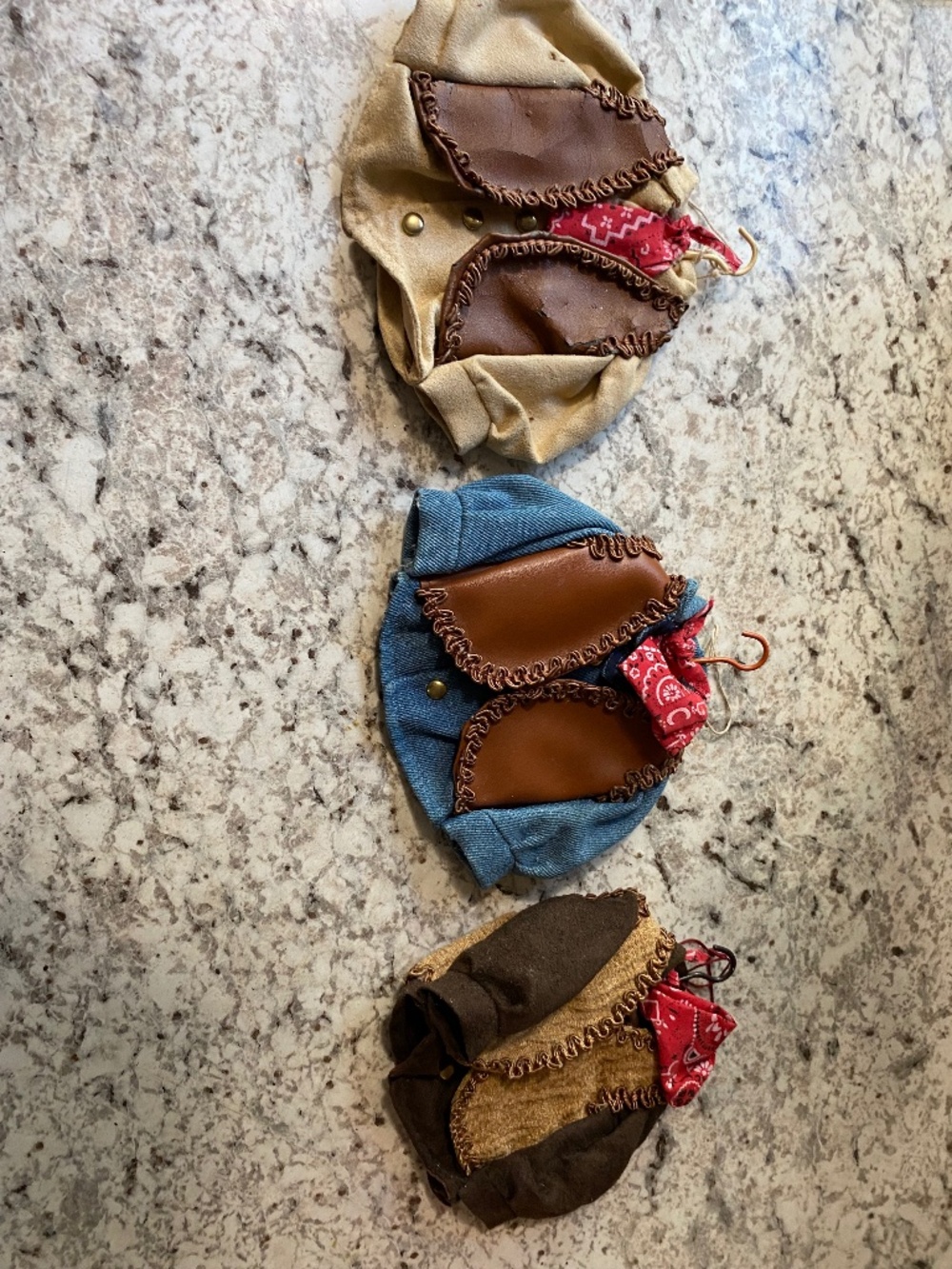 Lot of 3 Western Cowboy Outfits for 18" Dolls (Our Generation/American Girl)
